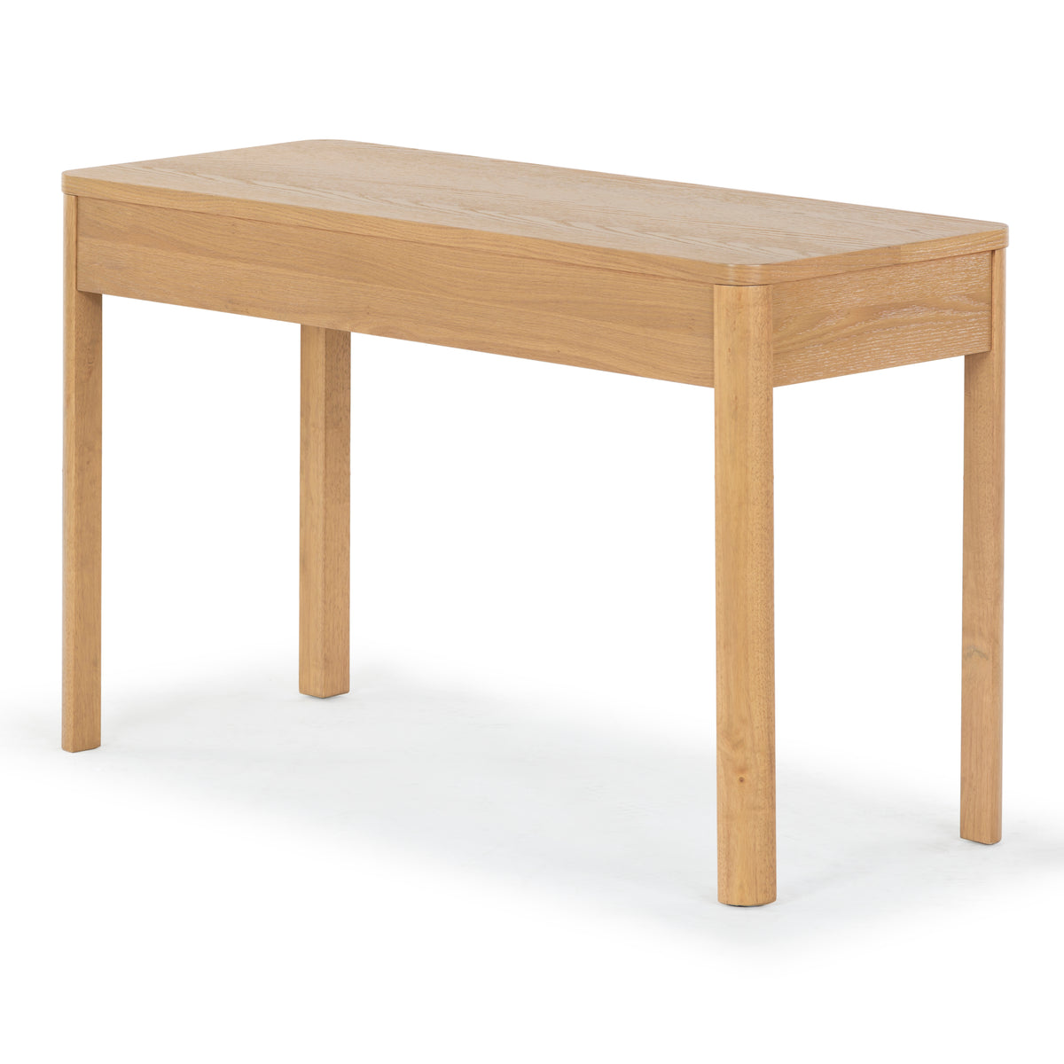 Gabrietta 2 Drawer Wood Desk in Natural and Black