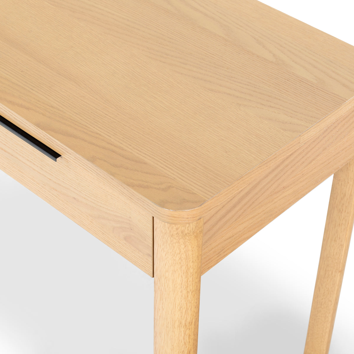 Gabrietta 2 Drawer Wood Desk in Natural and Black