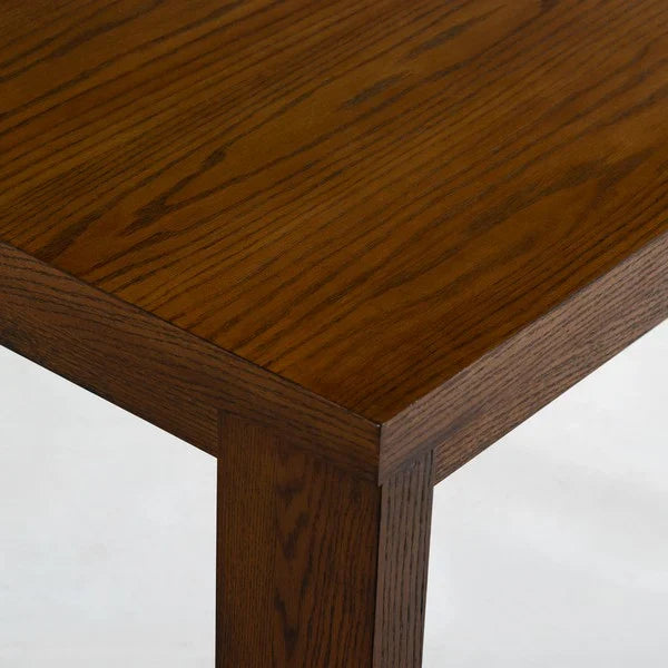 Desmond Extendable Wood Dining Table in Medium Oak