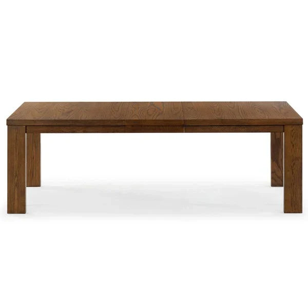 Desmond Extendable Wood Dining Table in Medium Oak