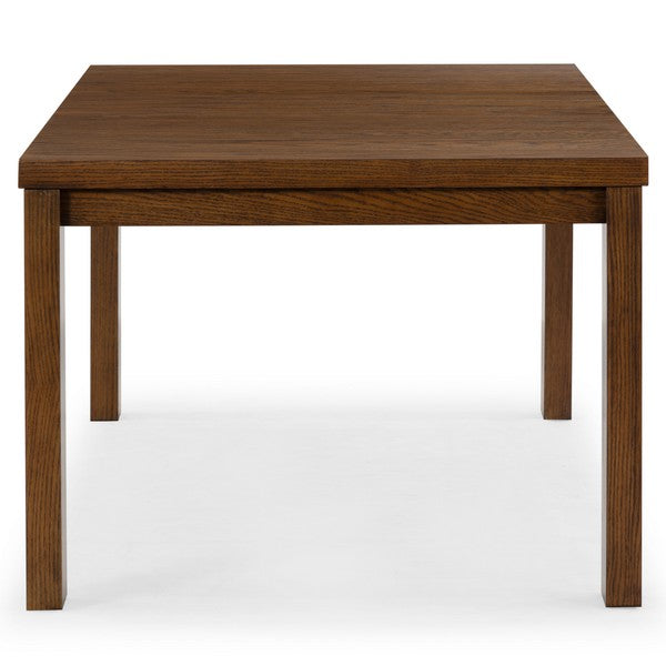 Desmond Extendable Wood Dining Table in Medium Oak