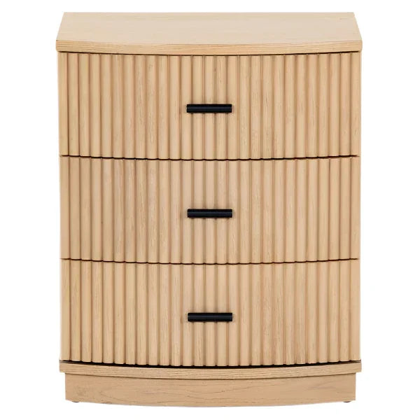 Shelbie Wood Nightstand in Oak - The Mayfair Hall