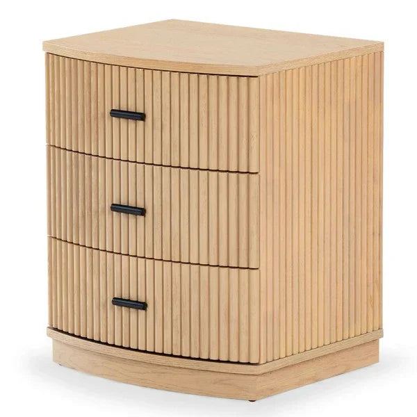 Shelbie Wood Nightstand in Oak - The Mayfair Hall