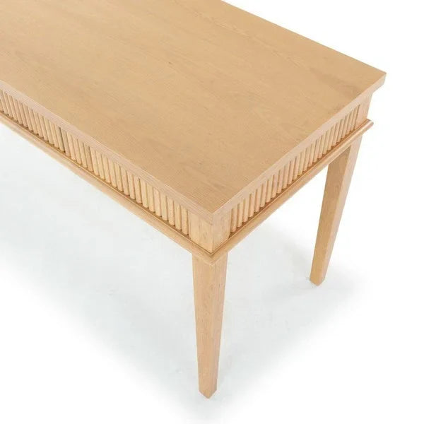 Shelbie Wood Desk in Oak and Black - The Mayfair Hall