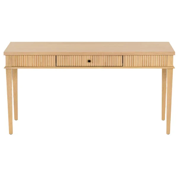 Shelbie Wood Desk in Oak and Black - The Mayfair Hall