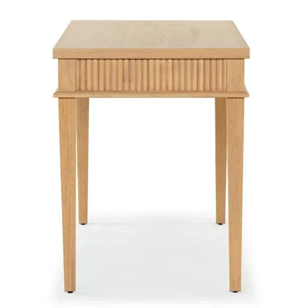 Shelbie Wood Desk in Oak and Black - The Mayfair Hall
