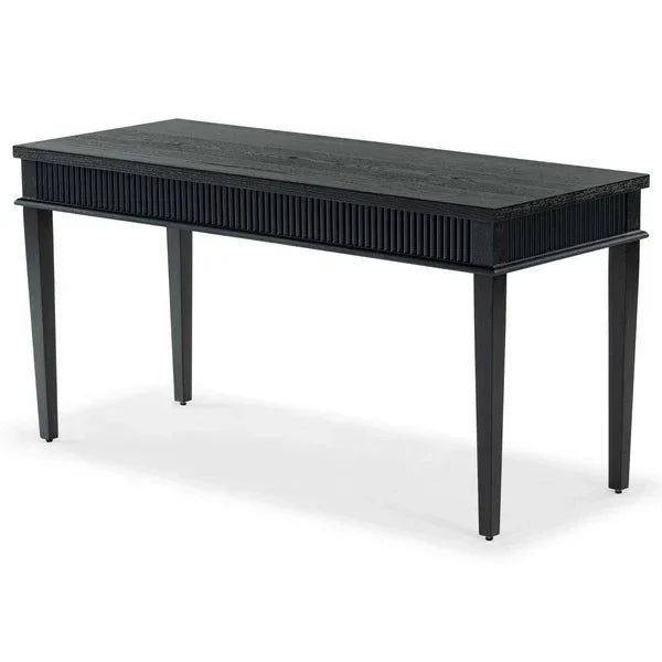 Shelbie Wood Desk in Black - The Mayfair Hall