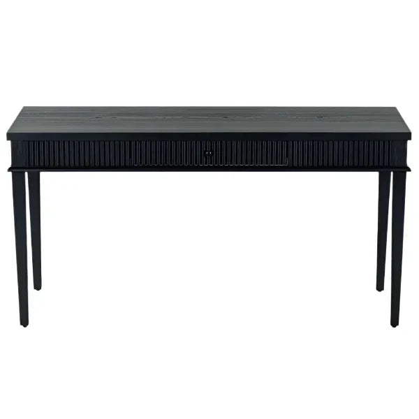 Shelbie Wood Desk in Black - The Mayfair Hall