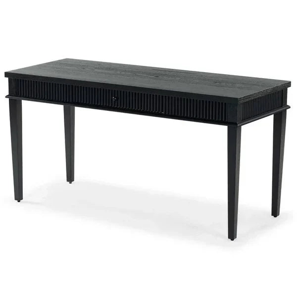 Shelbie Wood Desk in Black - The Mayfair Hall