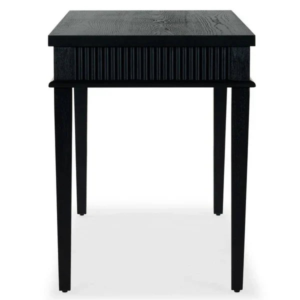 Shelbie Wood Desk in Black - The Mayfair Hall