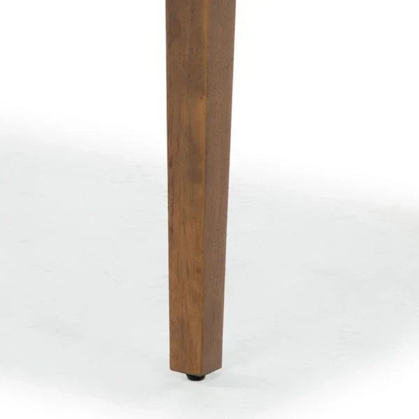 Shelbie Wood Desk in Medium Oak and Black - The Mayfair Hall