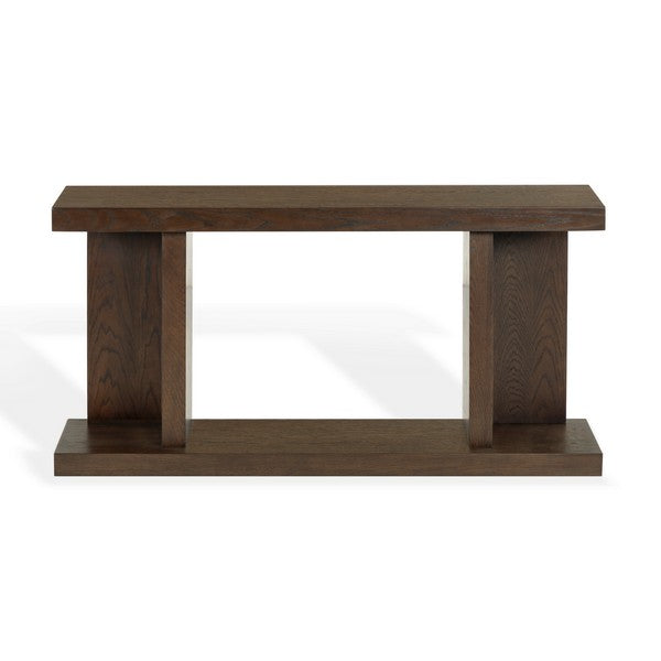 Claramay Wood Console Table in Walnut