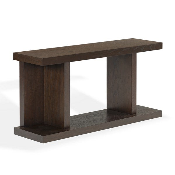 Claramay Wood Console Table in Walnut