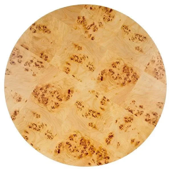 Everbella Burled Mappa Wood Coffee Table in Natural - The Mayfair Hall