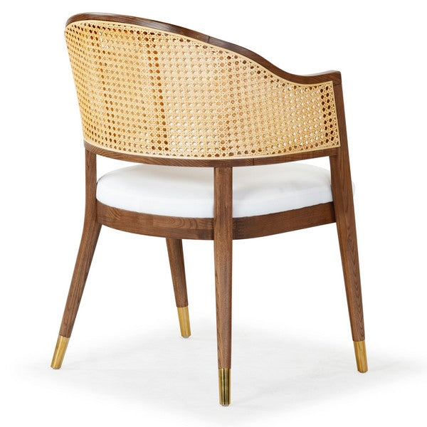 Rogue Rattan Dining Chair in Walnut and Natural