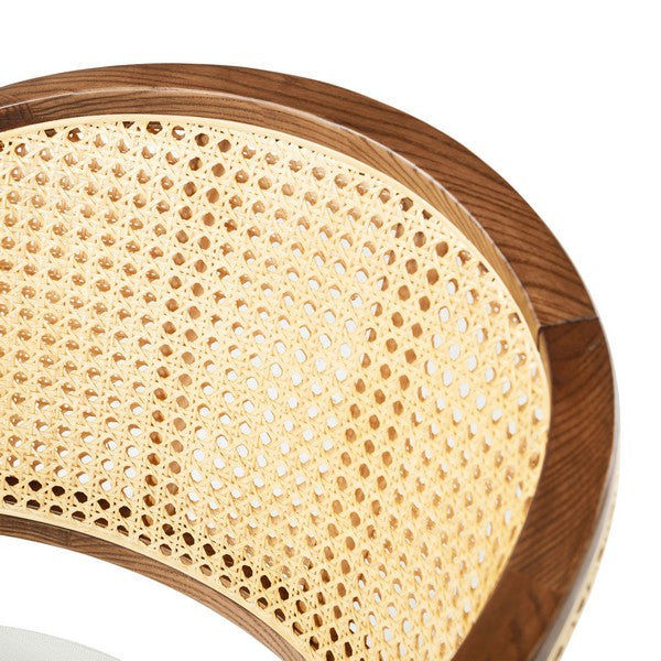 Rogue Rattan Dining Chair in Walnut and Natural
