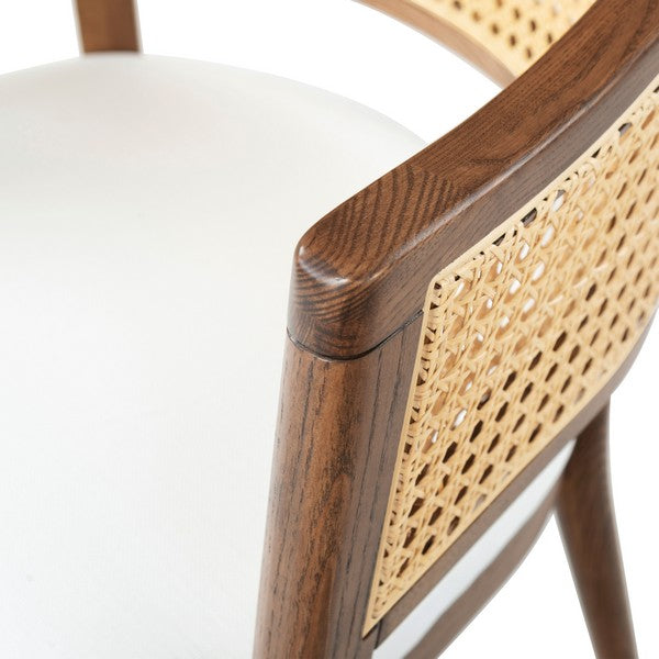 Rogue Rattan Dining Chair in Walnut and Natural