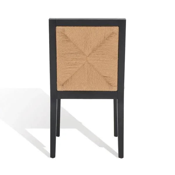 Emilio Wood Dining Chair in Black - The Mayfair Hall