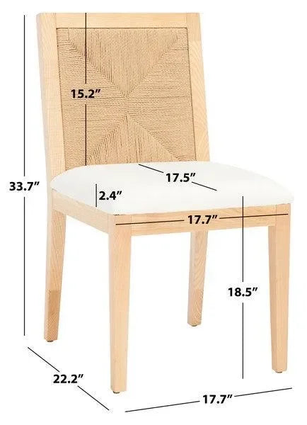 Emilio Wood Dining Chair in Natural - The Mayfair Hall