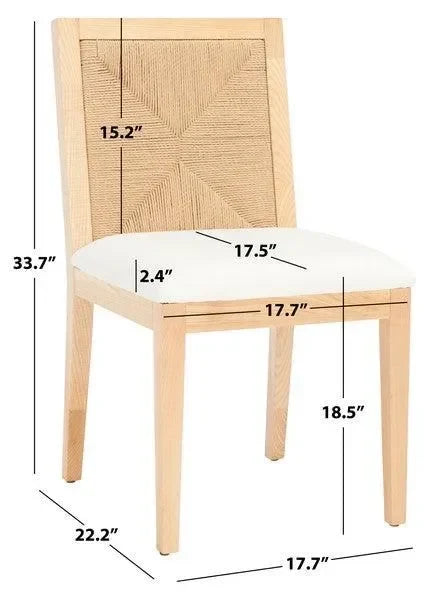 Emilio Wood Dining Chair in Natural - The Mayfair Hall