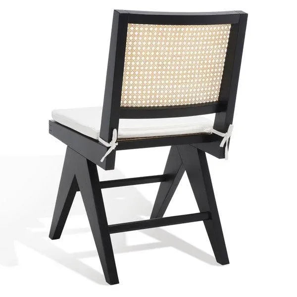 Colette Wood Dining Chair in Black - The Mayfair Hall