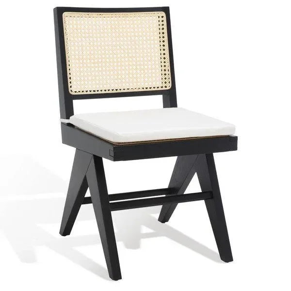 Colette Wood Dining Chair in Black - The Mayfair Hall