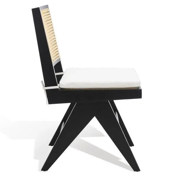 Colette Wood Dining Chair in Black - The Mayfair Hall