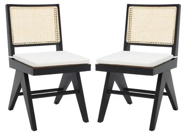 Colette Wood Dining Chair in Black - The Mayfair Hall