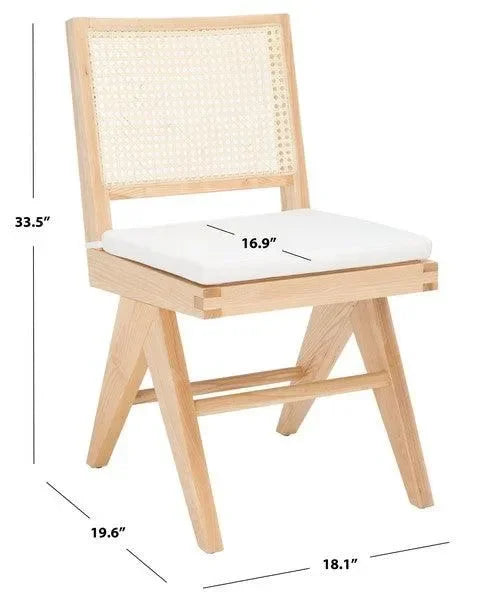 Colette Wood Dining Chair in Natural - The Mayfair Hall