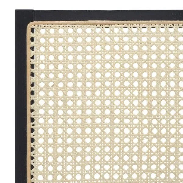 Colette Wood Counter Stool in Black - The Mayfair Hall