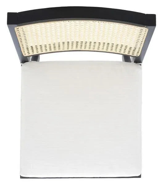 Colette Wood Counter Stool in Black - The Mayfair Hall