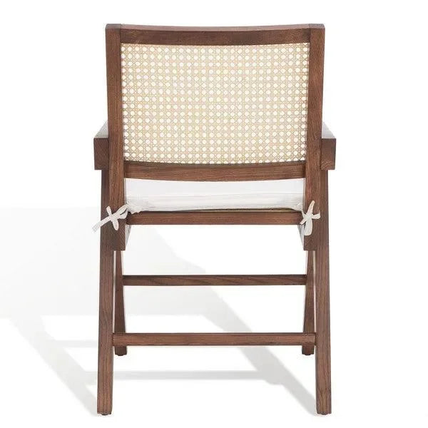 Colette Rattan Armchair in Walnut - The Mayfair Hall