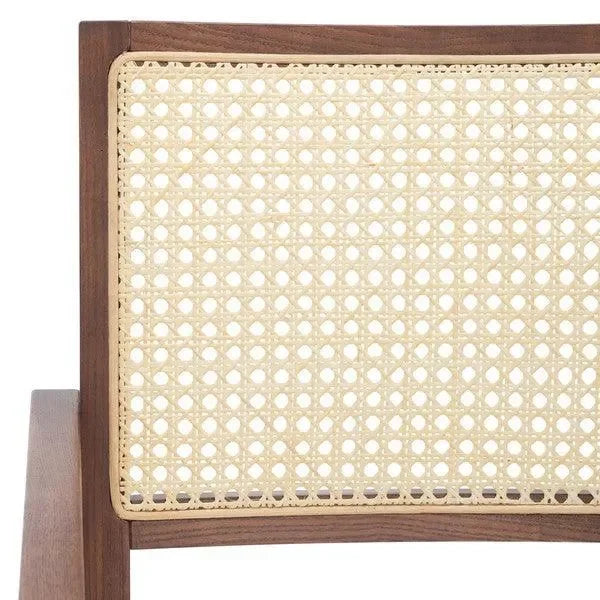 Colette Rattan Armchair in Walnut - The Mayfair Hall