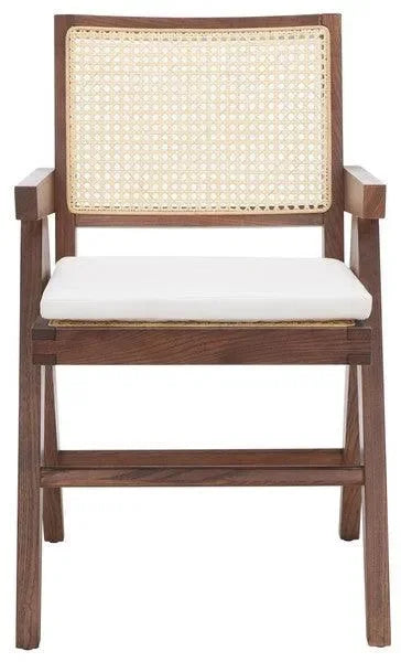 Colette Rattan Armchair in Walnut - The Mayfair Hall