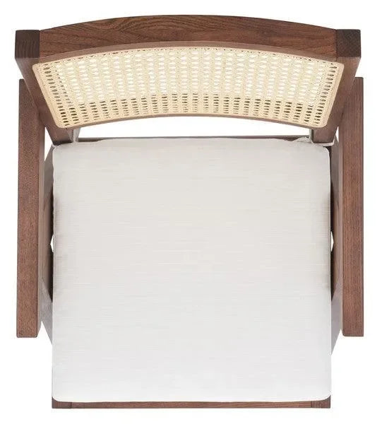 Colette Rattan Armchair in Walnut - The Mayfair Hall