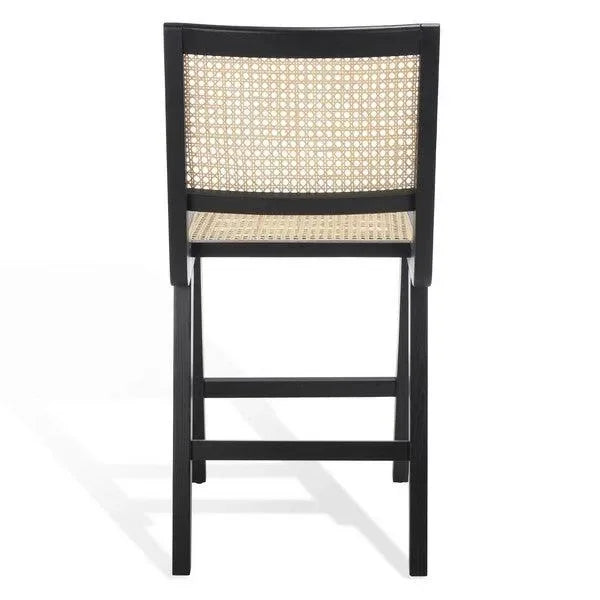 Hattie Wood Counter Stool in Black - The Mayfair Hall