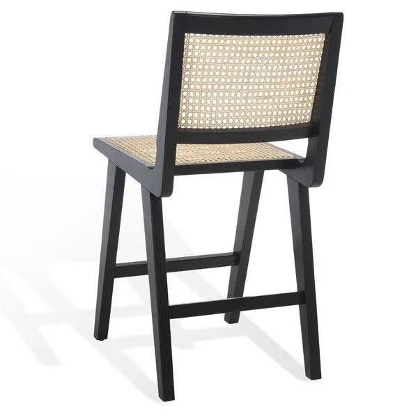 Hattie Wood Counter Stool in Black - The Mayfair Hall