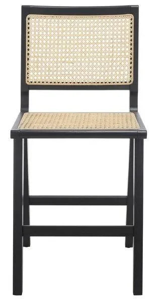 Hattie Wood Counter Stool in Black - The Mayfair Hall