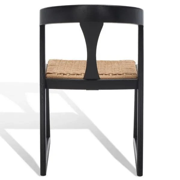 Jamal Wood Dining Chair in Black - The Mayfair Hall