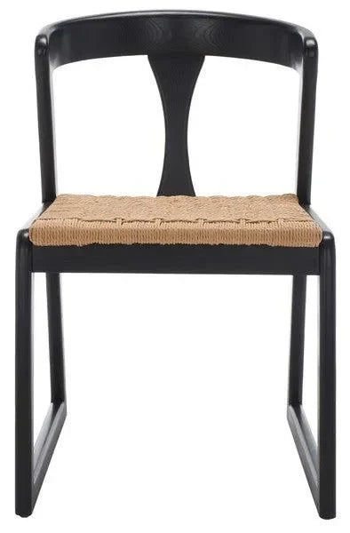 Jamal Wood Dining Chair in Black - The Mayfair Hall