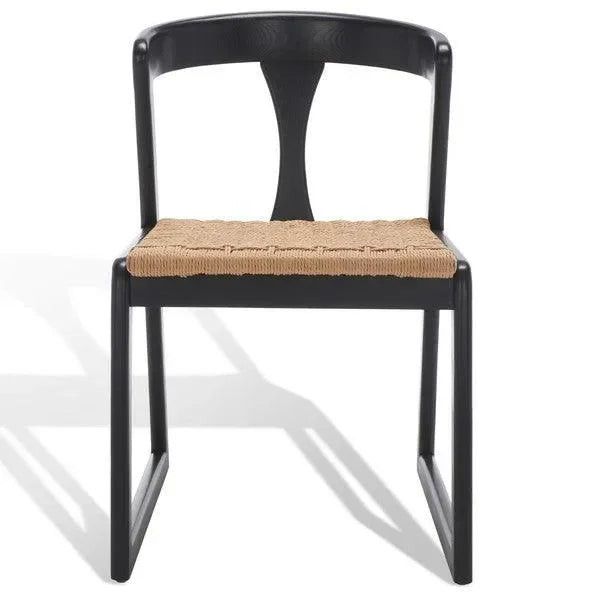 Jamal Wood Dining Chair in Black - The Mayfair Hall