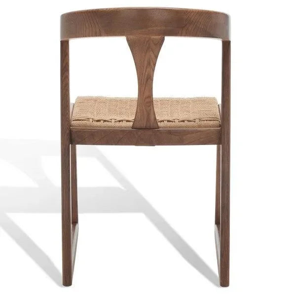 Jamal Wood Dining Chair in Walnut - The Mayfair Hall