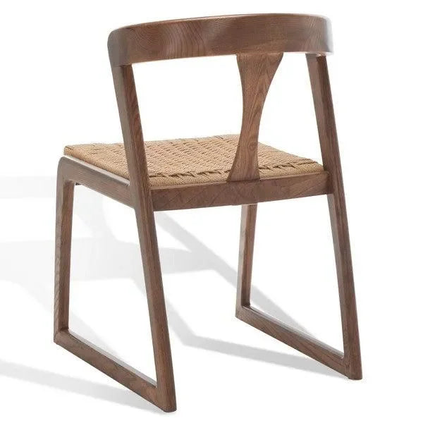 Jamal Wood Dining Chair in Walnut - The Mayfair Hall