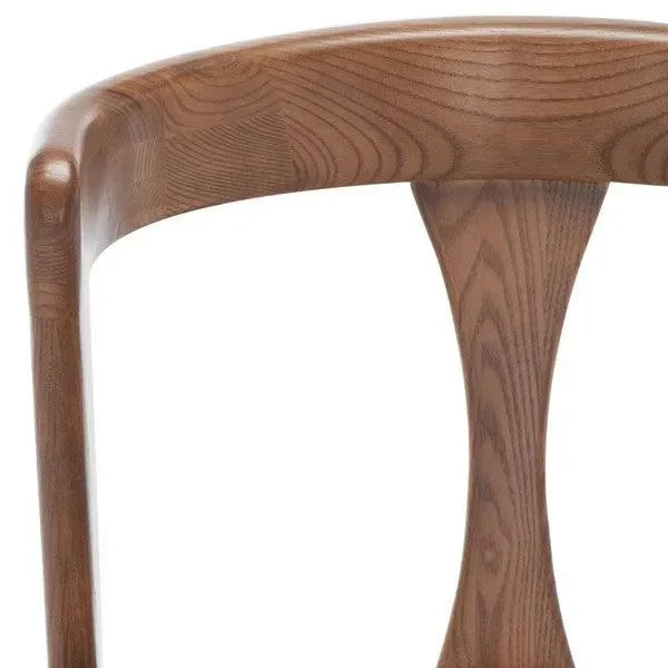 Jamal Wood Dining Chair in Walnut - The Mayfair Hall