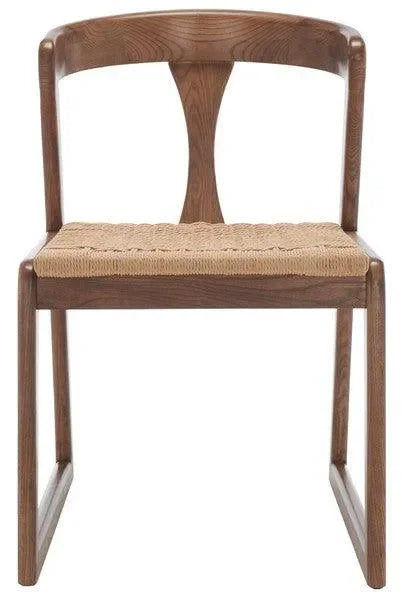 Jamal Wood Dining Chair in Walnut - The Mayfair Hall