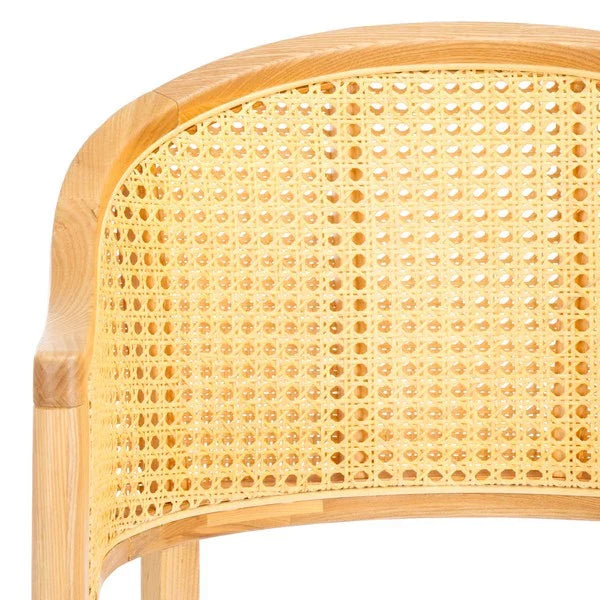 Rogue Rattan Counter Stool in Natural and White