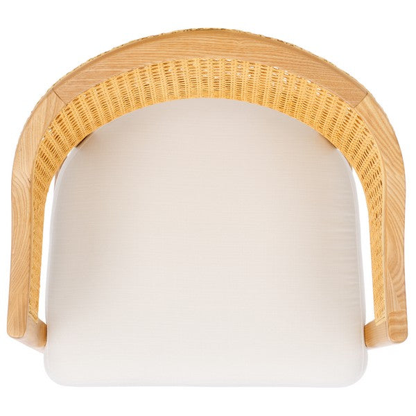 Rogue Rattan Counter Stool in Natural and White