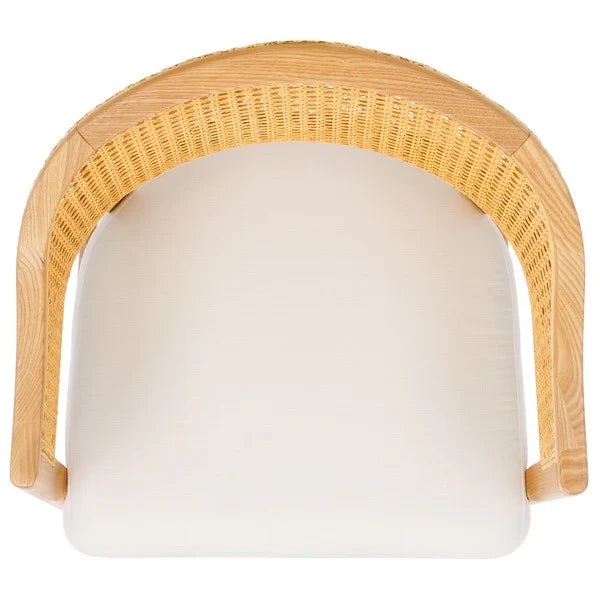 Rogue Rattan Counter Stool in Natural and White