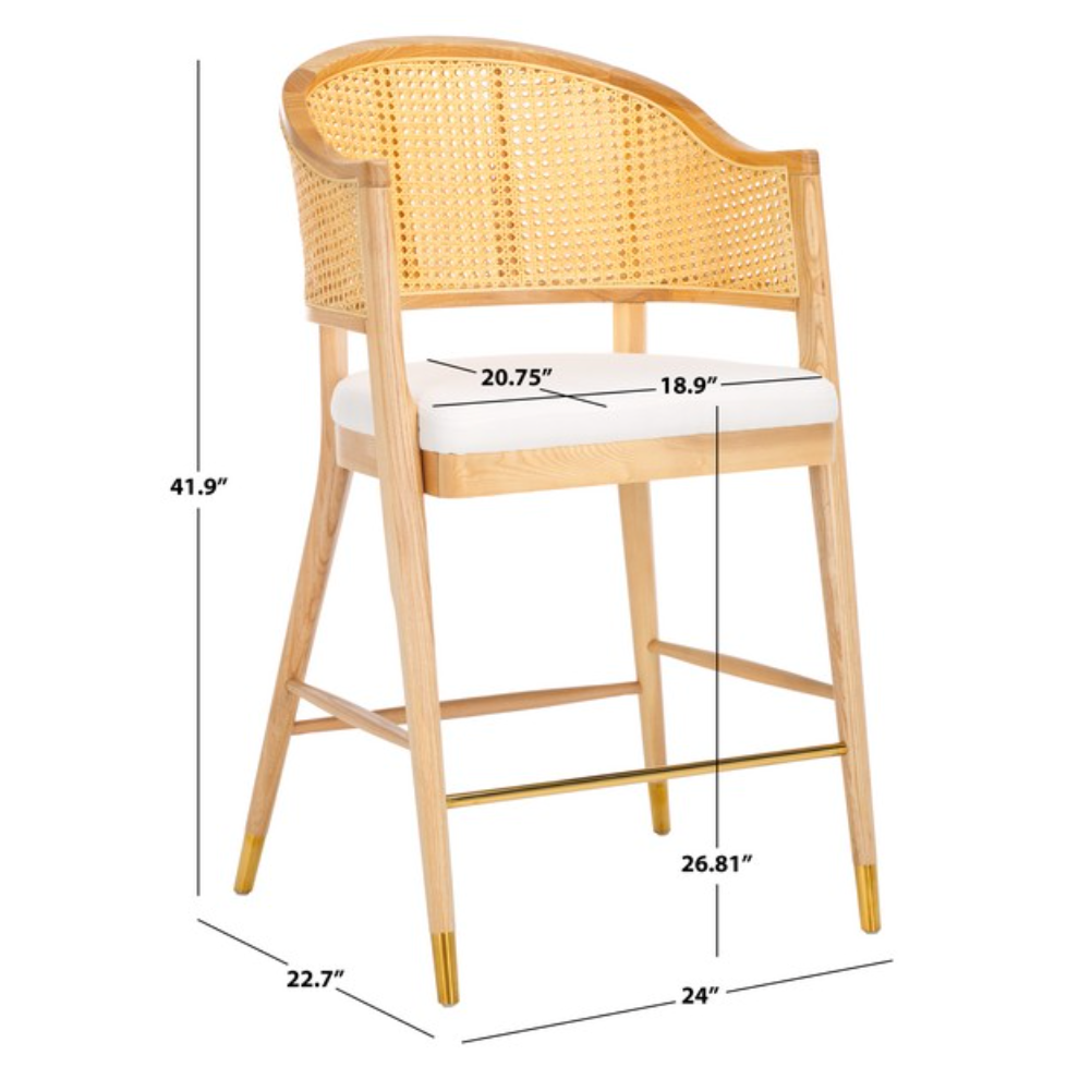 Rogue Rattan Bar Stool in Natural