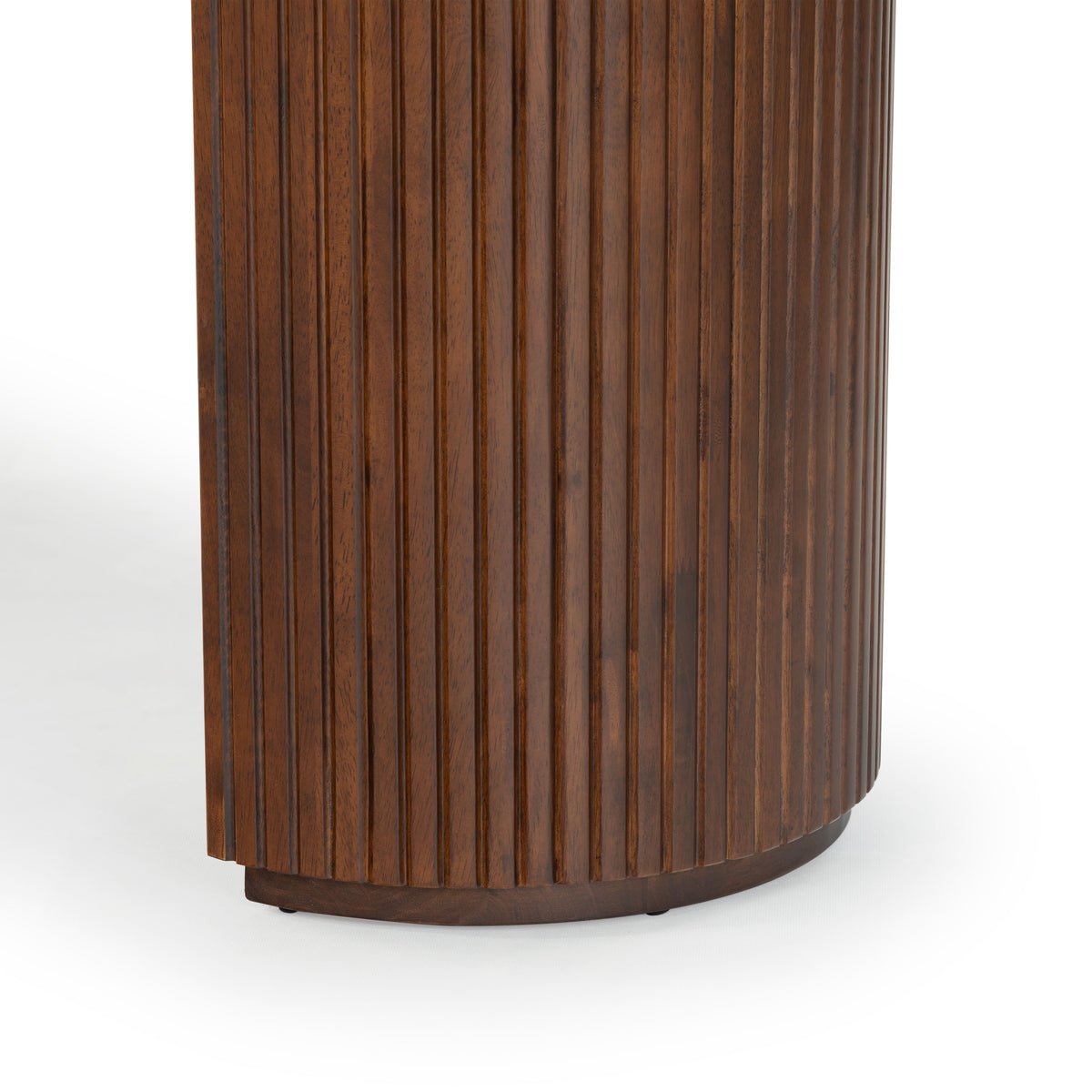 Rikki Fluted 1 Drawer Wood Console in Walnut